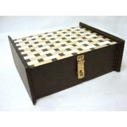 CAJA MADERA HUESO BLANCO...