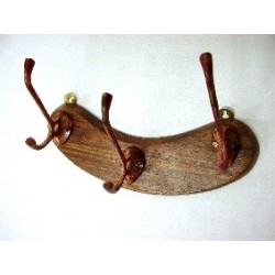 PERCHA MADERA TRIPLE PEQUEÑA