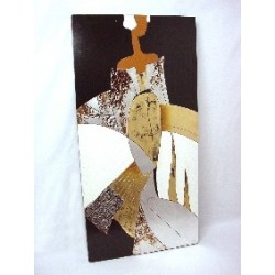 CUADRO MADERA GRUESO MUJER...