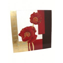 CUADRO MADERA GRUESO FLOR...