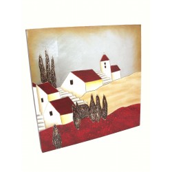 CUADRO MADERA GRUESO CASAS...