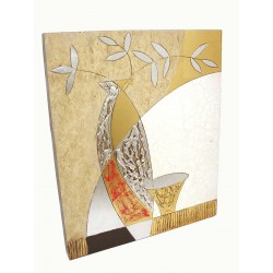 CUADRO MADERA GRUESO JARRON...