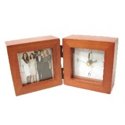 RELOJ CON PORTAFOTOS MADERA...