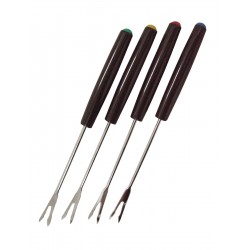 JUEGO 4 PINCHOS FONDUE COLORES