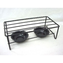 SOPORTE NEGRO METALICO CUENCOS