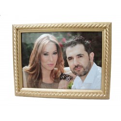 PORTAFOTOS MADERA ORO PARA...