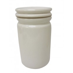 BOTE CERAMICA TAPA BLANCO...