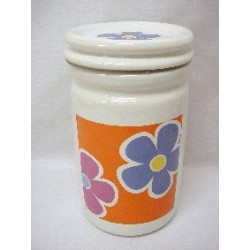 BOTE CERAMICA TAPA NARANJA...