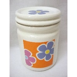 BOTE CERAMICA TAPA NARANJA...