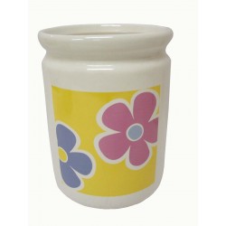 FLORERO CERAMICA AMARILLO...