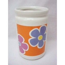 FLORERO CERAMICA NARANJA...