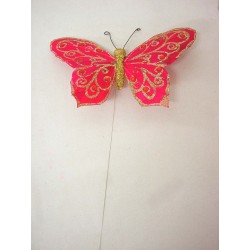 PINCHO MARIPOSA ROSA DORADA...