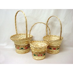 JUEGO 3 MACETEROS ASA...