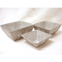 JUEGO 3 MACETEROS CUADRADOS...