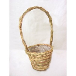 CESTA MIMBRE REDONDA VERDE...