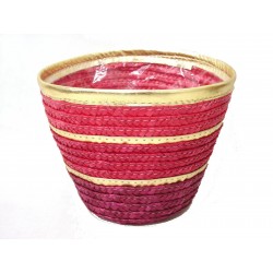 MACETERO REDONDO PEQUEÑO ROSA