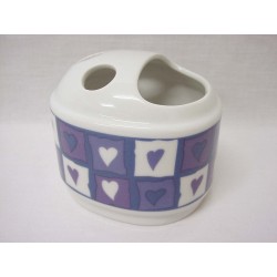 VASO CEPILLOS BORDE CORAZON...