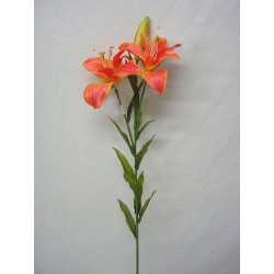 FLOR DOBLE TIGER LILY NARANJA