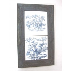 CUADRO MEDIANO DOBLE AZUL...