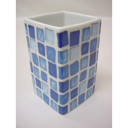 VASO BAÑO MING MOSAICO AZUL
