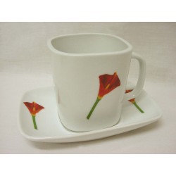 TAZA PLATO RECTA 300ML CALA...