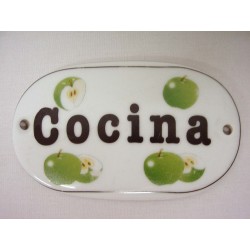 PLACA OVALADA COCINA...