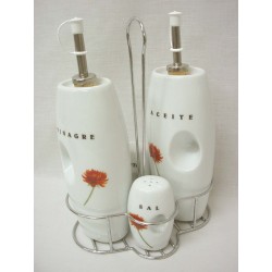 JUEGO VINAGRERAS SOPORTE...