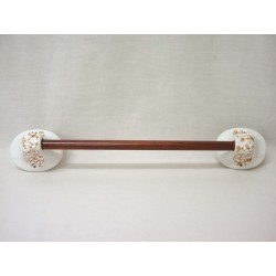 TOALLERO BARRA MARRON TRAMA...