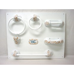 JUEGO 7 PIEZAS BAÑO TRAMA...