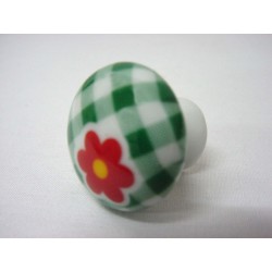 POMO PORCELANA PEQUEÑO FLOR...