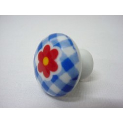 POMO PORCELANA GRANDE FLOR...