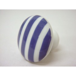 POMO PORCELANA GRANDE RAYAS...