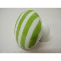 POMO PORCELANA GRANDE RAYAS...