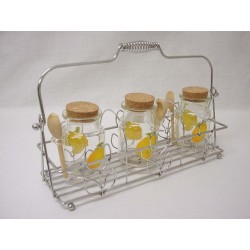 SOPORTE CROMADO 3 BOTES...