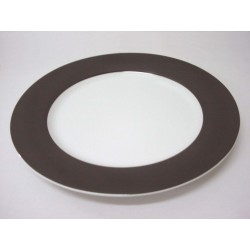 BAJOPLATO REDONDO LISO NEGRO