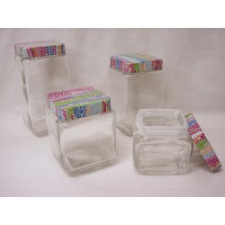 JUEGO 4 BOTES CUADRADO...