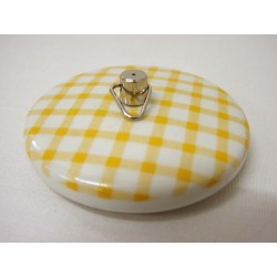 TAPON PORCELANA VICHY AMARILLO