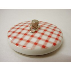 TAPON PORCELANA VICHY ROJO