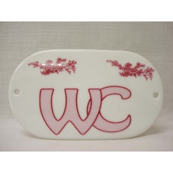 PLACA OVALADA BAÑO CLASICO...