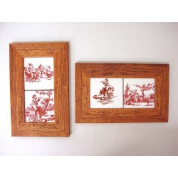 CUADRO PEQUEÑO DOBLE NOGAL...