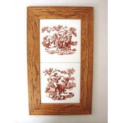 CUADRO MEDIANO DOBLE NOGAL...