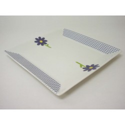 PLATO POSTRE CUADRADO VICHY...