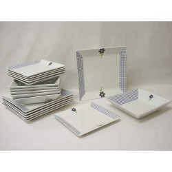 VAJILLA 18 PIEZAS VICHY...