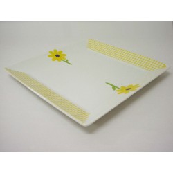 PLATO POSTRE CUADRADO VICHY...