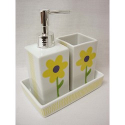 JUEGO BAÑO 3 VASO VICHY...