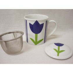 TISANERA FILTRO METAL RAYAS...