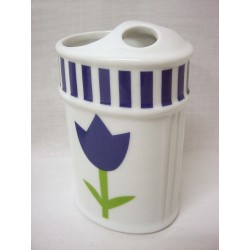 VASO CEPILLOS BAÑO RAYAS...