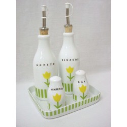 JUEGO VINAGRERAS RAYAS...