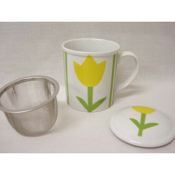 TISANERA FILTRO METAL RAYAS...