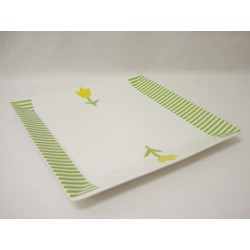 BANDEJA CUADRADA RAYAS...